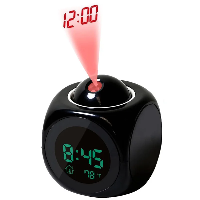 Led Projection Clock Electronic Desk Table Radio Nixie Talking Projector Watch Digital Alarm With Time Projection|clock electronic|clock with time