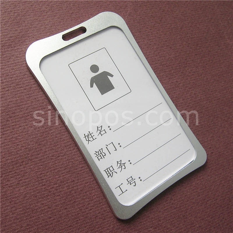 Aluminium Alloy Frame ID Card Holder With Neck Wear