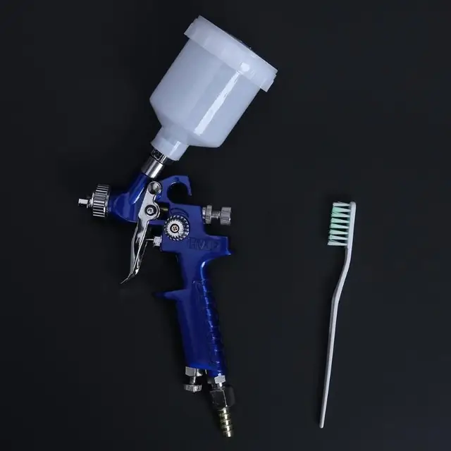 0.8mm/1.0mm Nozzle H-2000 Professional HVLP Spray Gun Mini Air Paint Spray Gun Airbrush Car Paint Polish Car Accessories Repair