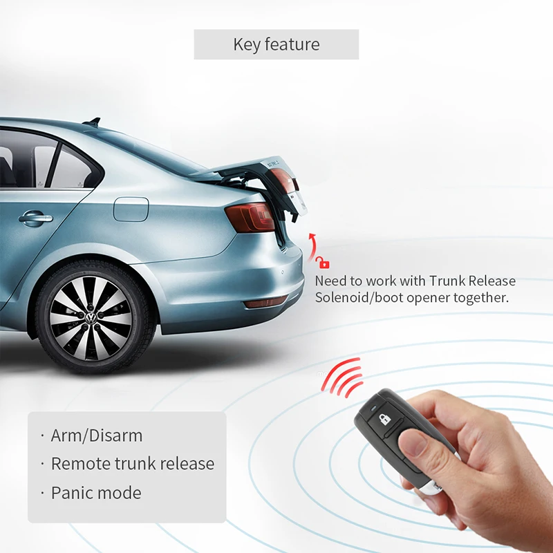 Универсальная автомобильная сигнализация EASYGUARD качественный односторонний