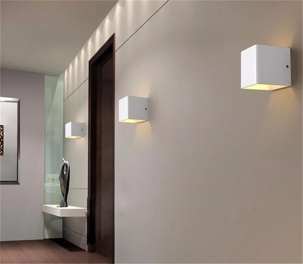 YWXLight Square Shape 3W Household Living Bedroom LED Wall light AC 110 - 240V