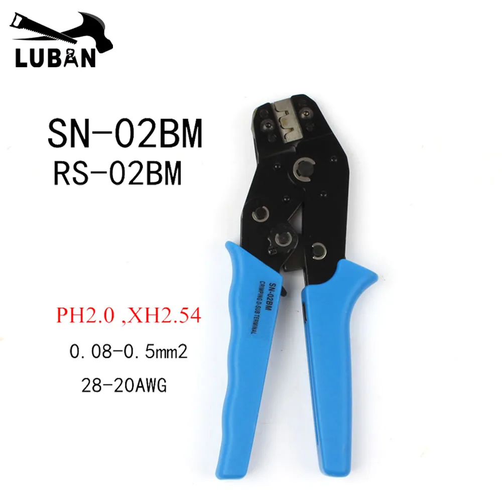

SN-02BM RS-02BM pliers PH2.0 Dupont Terminal D-SUB clamp pliers,XH2.54, 28-20AWG Wire cutting mould crimping tool 0.08-0.5mm2