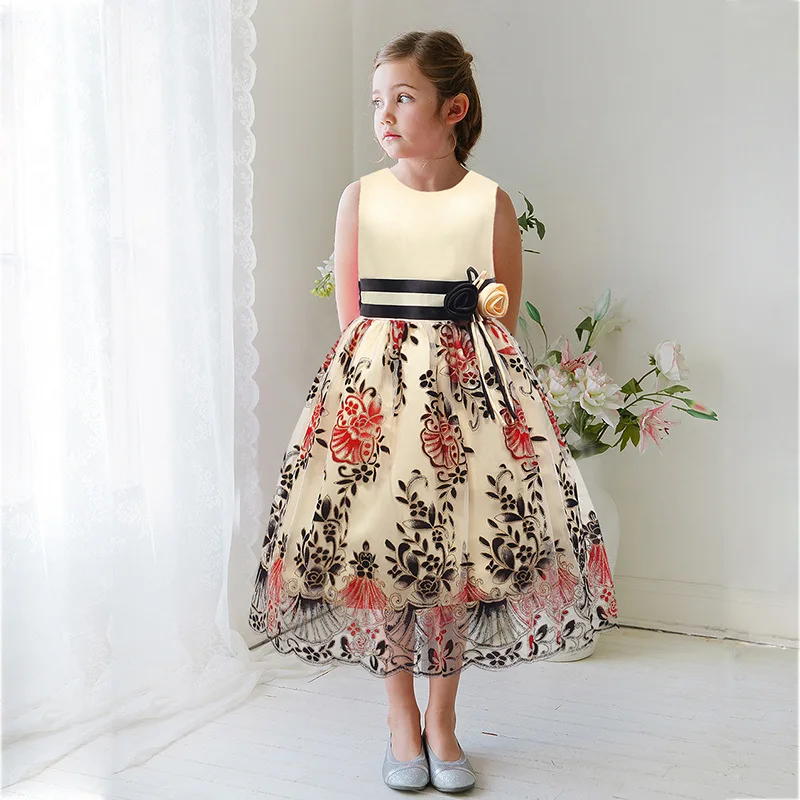 Распродажа праздничное платье для девочек платье Эльзы платье принцессы новогодние костюмы и платья для детей детские бальные платья