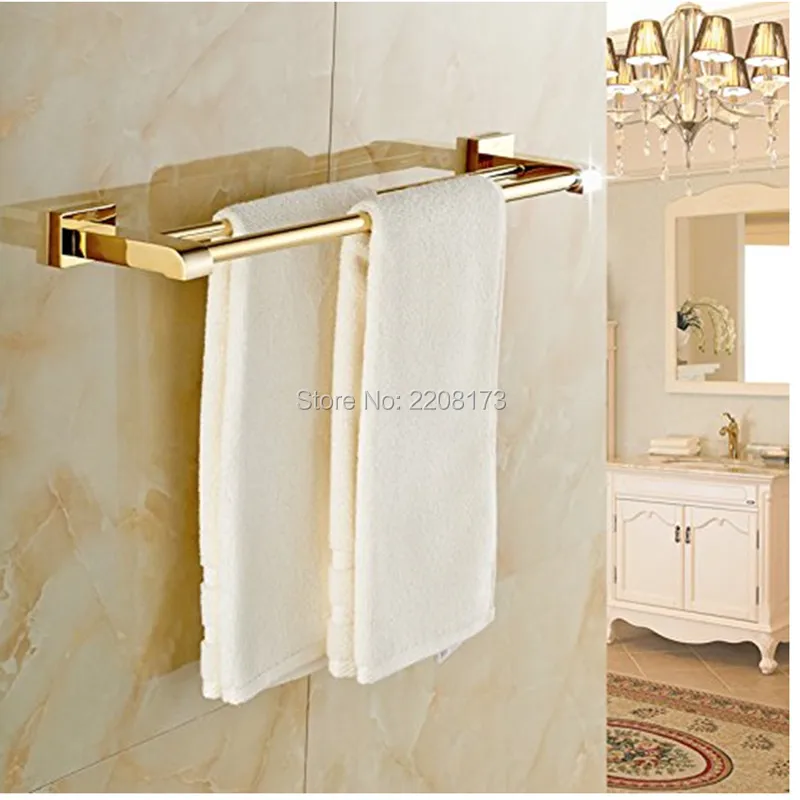 Smesiteli Luxury Bathroom Towel Bars Accessories 100 Brass Gold