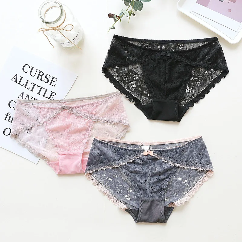 SP&CITY Delicate Lace Women Underwear Sexy Hollow Out Panties Sex Thong