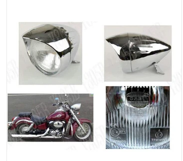 Хромированная мотоциклетная фара для Yamaha V-Star 400 650 1100 1300 Virago Xv 250 535 750 1100 Road Star Chopper Cruisers H-003