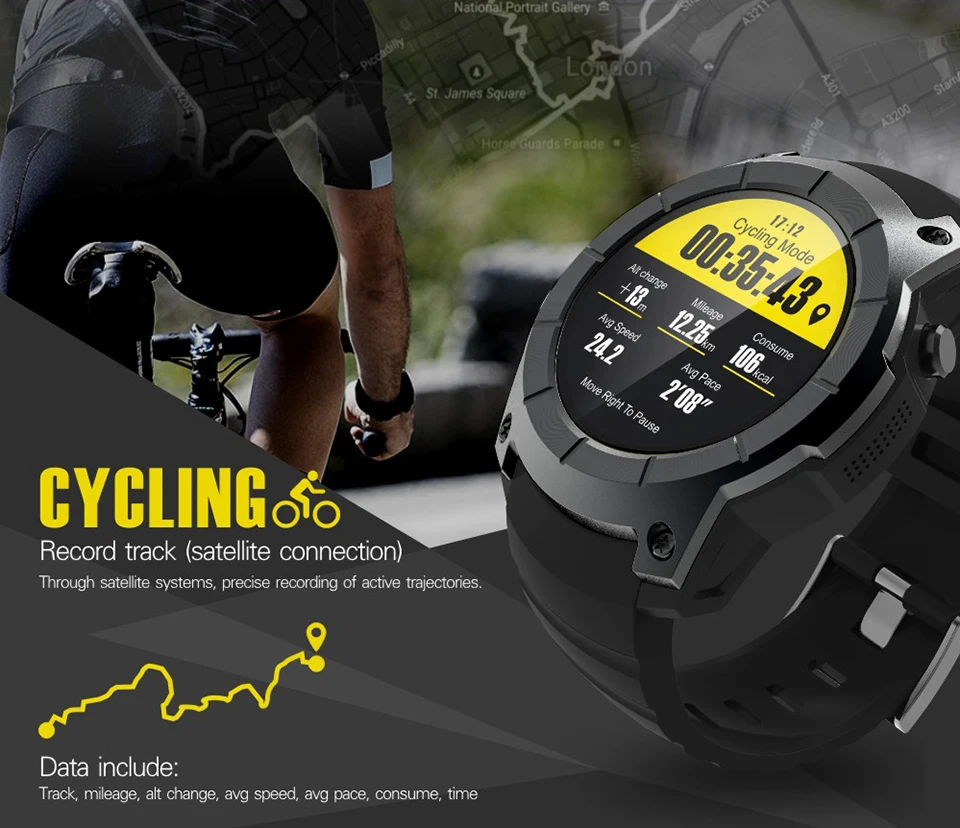 ITORMIS Bluetooth gps Смарт-часы SmartWatch телефон часы Спортивные Поддержка SIM TF карта сердечного ритма фитнес-трекер для Android IOS