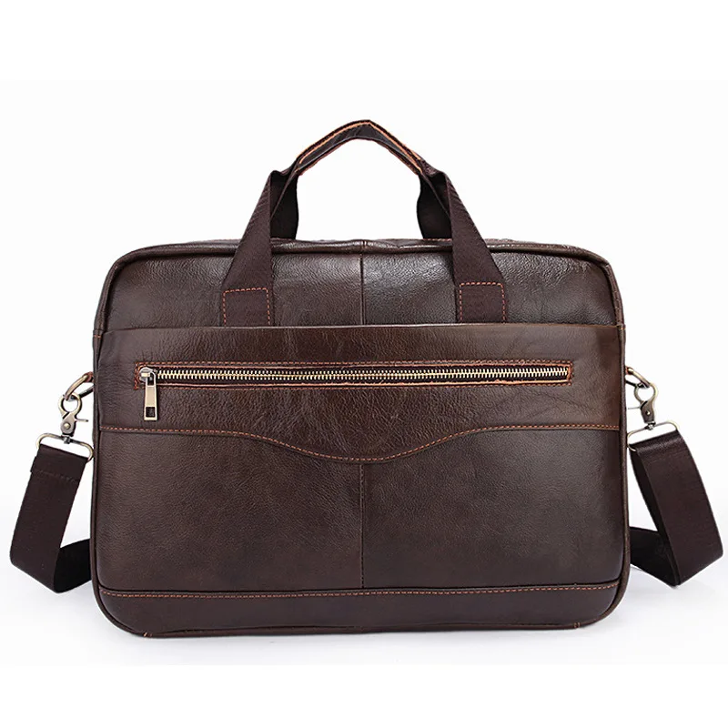 Casual Men's Genuine leather Briefcases Men's briefcase portfolio bags Men executive briefcase