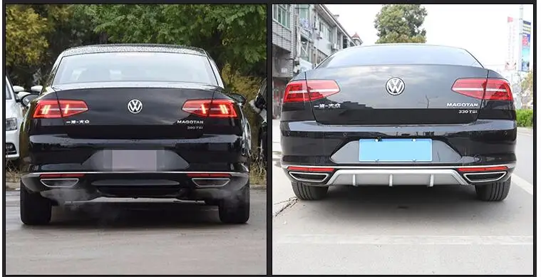 Для Passat B8 обвес спойлер- для Passat B8 ABS задний спойлер передний бампер диффузор защитные бамперы