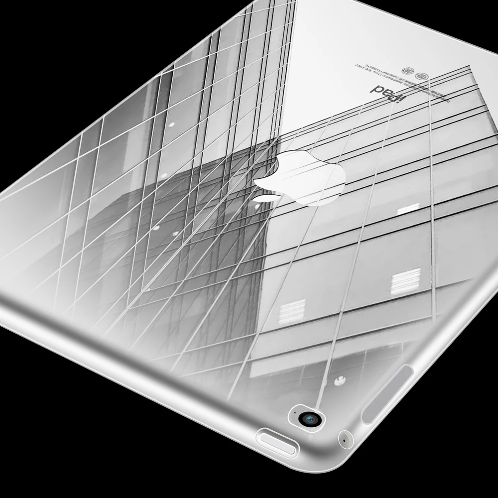 

Crystal transparent Case for ipad mini 4 , protective shell 2016 release Tpu back case for apple ipad mini4 Cover