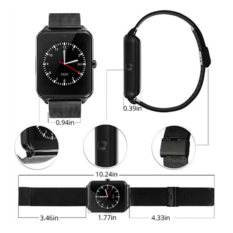 Diggro GT08 плюс металлический ремешок Смарт часы Z60 Bluetooth наручные Smartwatch поддержка Sim TF карты Android часы pk Q9