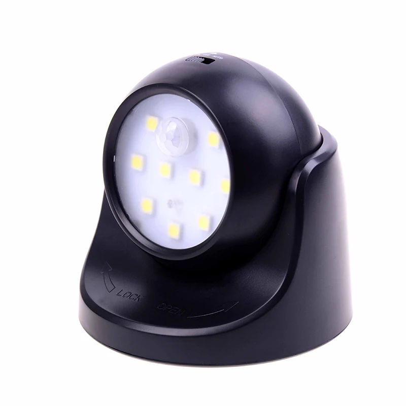 9 LED PIR Body Motion Sensor Activated Wall Light Night Emergency