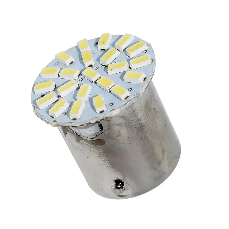 1156 P21W 7056 BA15S 22 SMD светодиодный тормозной башмак вагона светильник хвост боковой индикатор лампы 22smd авто лампы дневного света светильник белый 12V