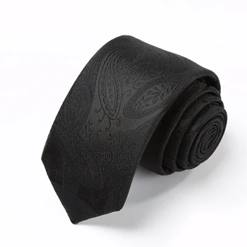 

High Quality 2019 Autumn New Mens Fashion Necktie Casual 6CM Slim Ties for Men Skinny Jacquard Suit Tie Gravata with Gift Box