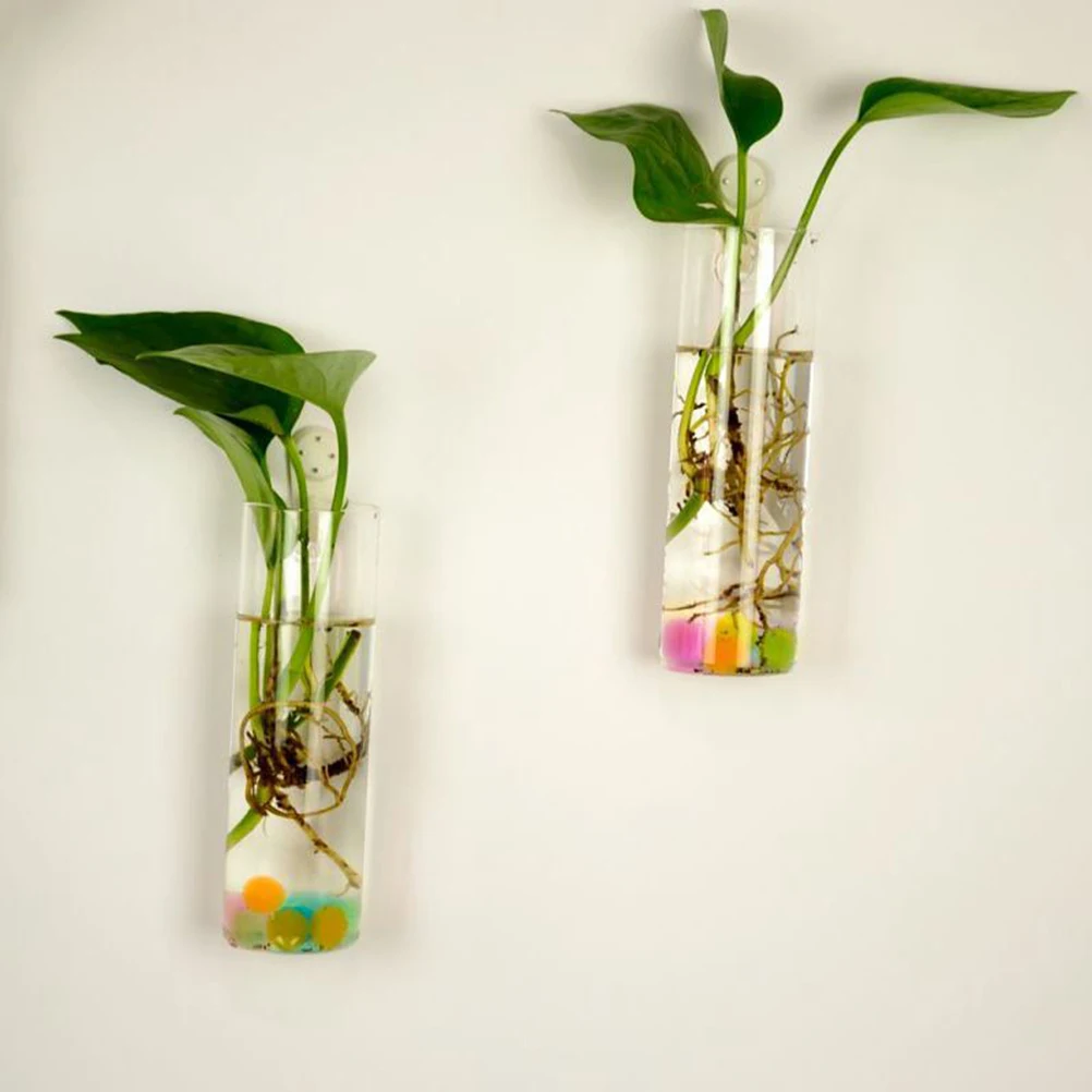 Clear Hanging Glass Vase Flower Plants Terrarium Vase Container Micro