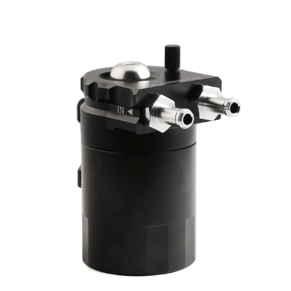 Universal Cylindrical Oil Catch Can Engine Air Oil Separator Tank
