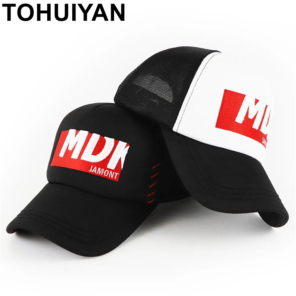 

TOHUIYAN 2019 Hip Hop Hat Unisex Letters Embroidery Baseball Caps Summer Mesh Snapback Hats For Women Men Casquette Trucker Cap