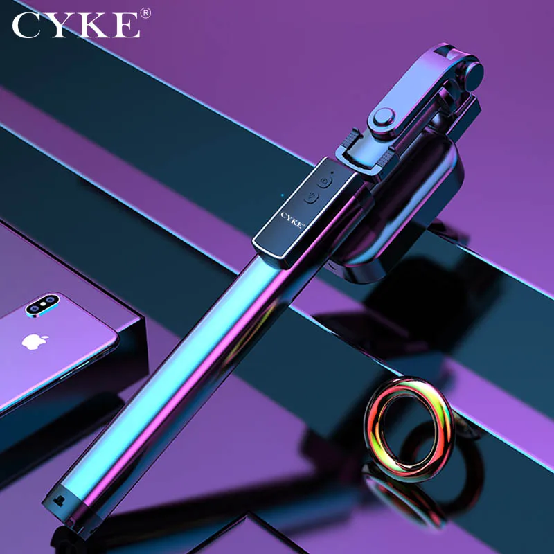 CYKE роскошный беспроводной Bluetooth селфи палка интегрированный штатив Bluetooth пульт дистанционного управления селфи палка три в одном заполняющий свет