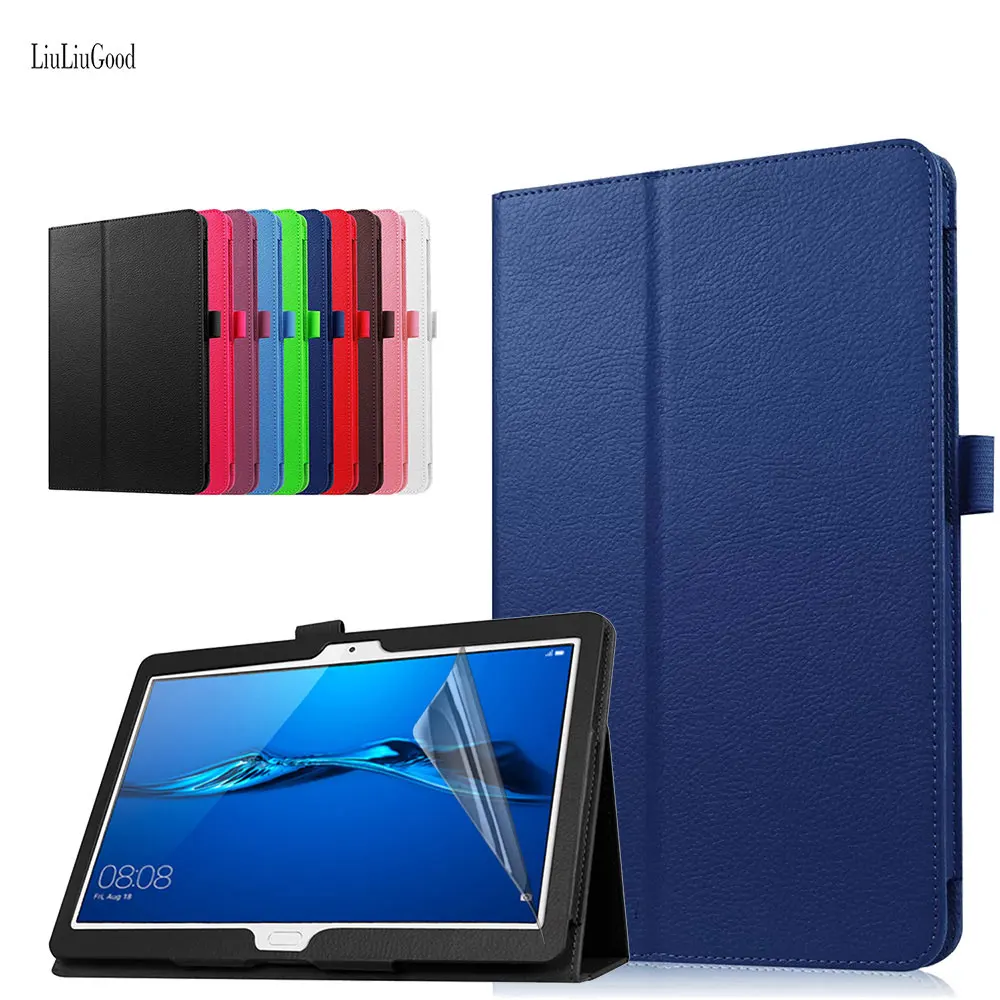 Для M3 10.1 чехол откидная крышка для Huawei Lite дюймов MediaPad кожаный подставка Планшеты +