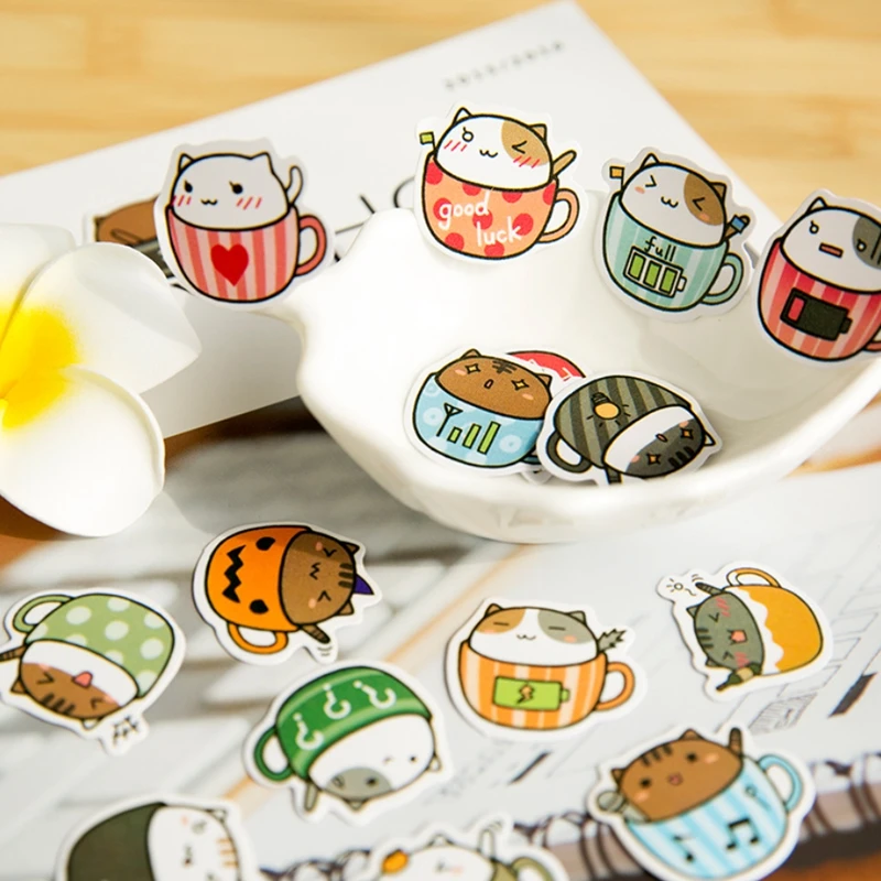 

Kawaii Cartoon Animal Lazy Egg Stationery Office DIY Children Stickers Kids Creative Decorative Diary Label Scrapbook Girl Gift