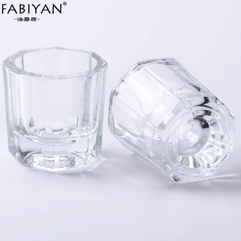 2PCS / Lot Glass Crystal Bowl Cup Dappen Dish Arcylic Powder Holder Container Tool Nail Art Manicure Salon 3