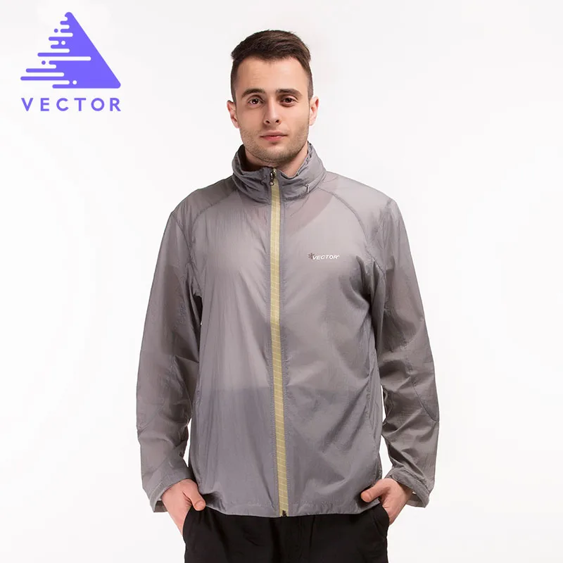 

VECTOR Running Jacket Men Light Thin Skin Hooded Packet Travel Hiking Camping Cycling Jersey Hooded Waterproof Run Jackets