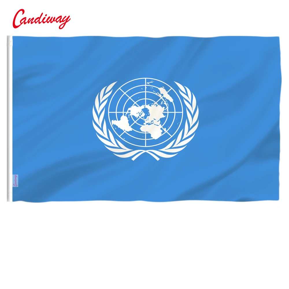 

United Nations Flag UN Flag Indoor/Outdoor Banner Pennant New Outdoor 3x5 FT