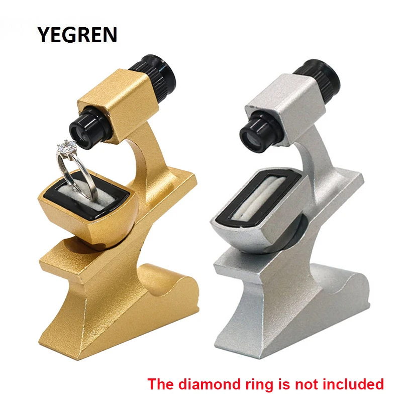 

MINI Desktop Diamond Loupe Inscription Focus Adjustable 10X Magnifier Laser Diamond Waist Code Cut Observation Identification