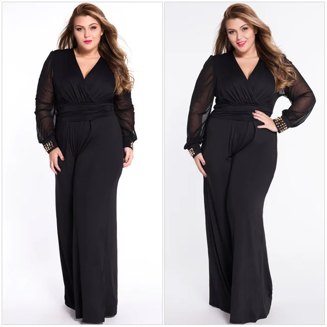 plus size embellished jumpsuit