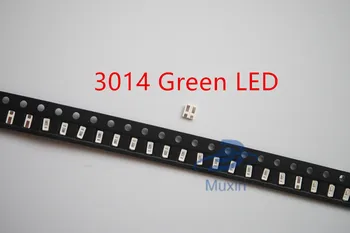 

3014 SMD LED Chip green Ultra Bright 0.1W 7-9LM 30mA 3V 500pcs Surface Mount Chip Light Emitting Diode Lamp SMD 3014 LED Bead