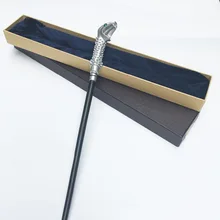 Новейшее металлическое ядро новейшее качество Делюкс Гарри кино Люциус Малфой волшебные палочки/палочка с упаковкой в подарочную коробку