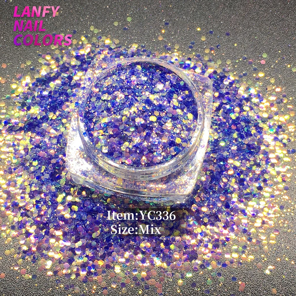 Rosa com Roxo-luz Cor das Unhas Americano Fantasia Iridescentes Glitter Faça Você Mesmo Casa Decoração Artesanato Yc337a Mix 8 Brilho p/ unha