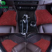 Высокое качество 3D автомобильный напольный коврик для VW Touran коврик для ног автомобильный коврик для ног с одним слоем термозольная катушка коврик 4 цвета Левый ручной драйвер
