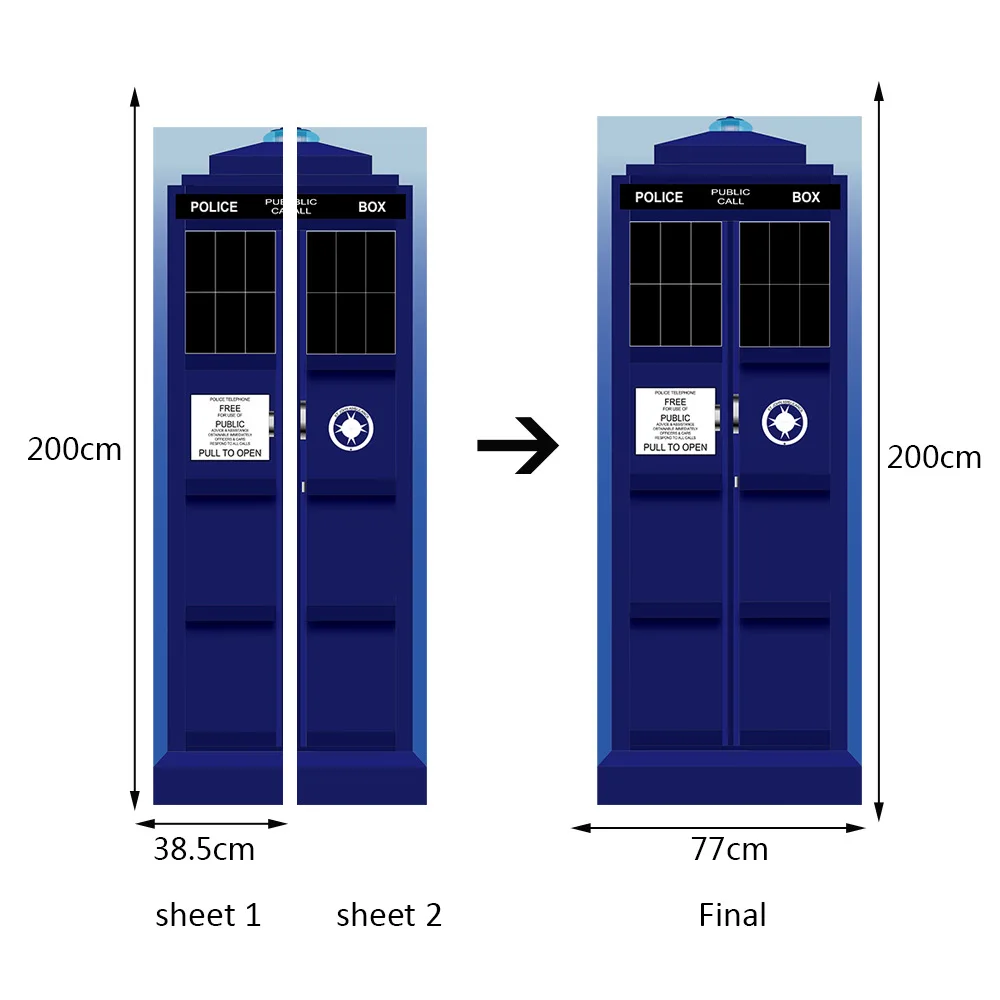 Стикер для двери самоклеющиеся художественные наклейки на стены ПВХ 3D наклейки на дверь плакат porte papier peint 77 см/30,3" X 200 см/78,74"