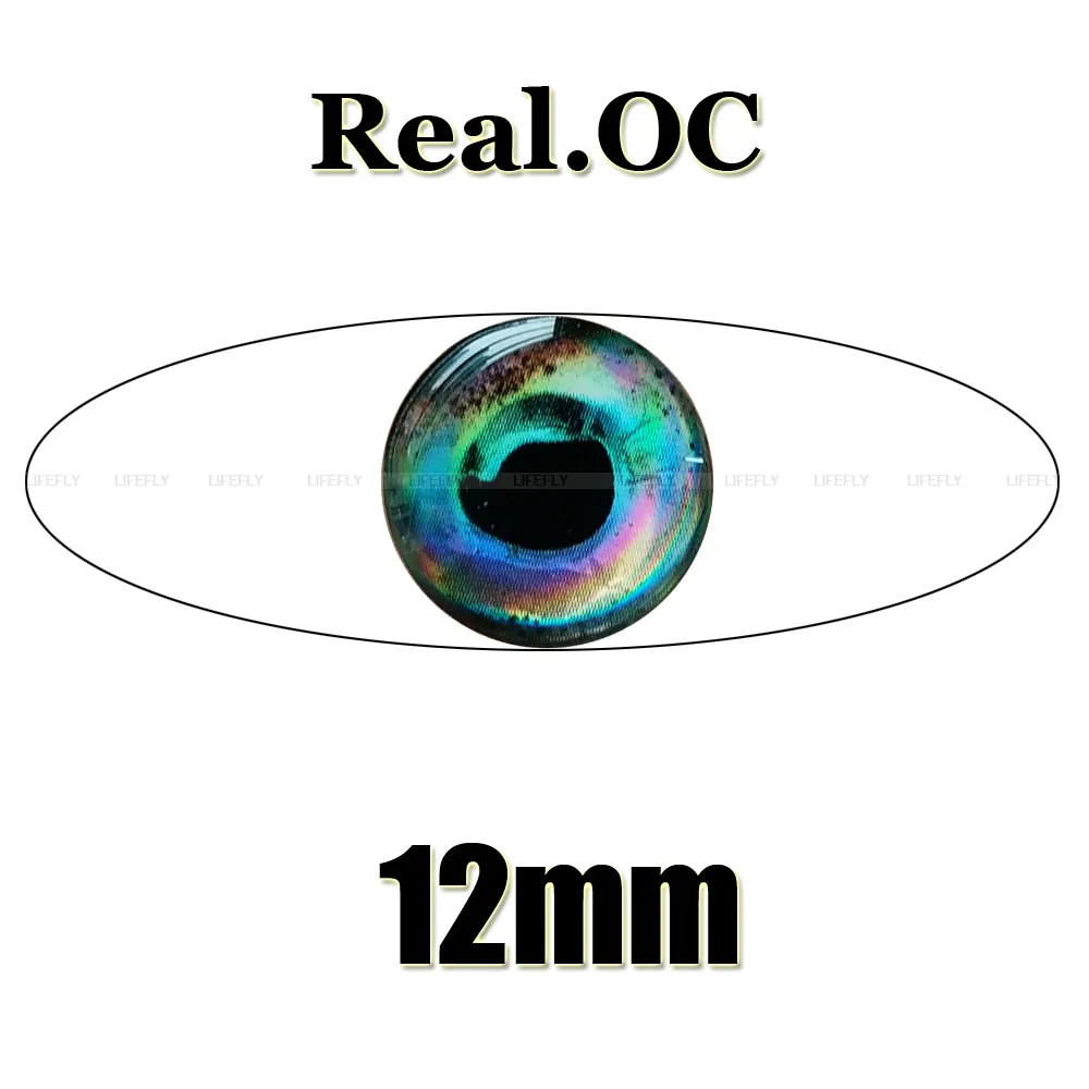 

12mm 3D Real.OC / Wholesale 300 Soft Molded 3D Holographic Fish Eyes, Fly Tying, Jig, Lure Making