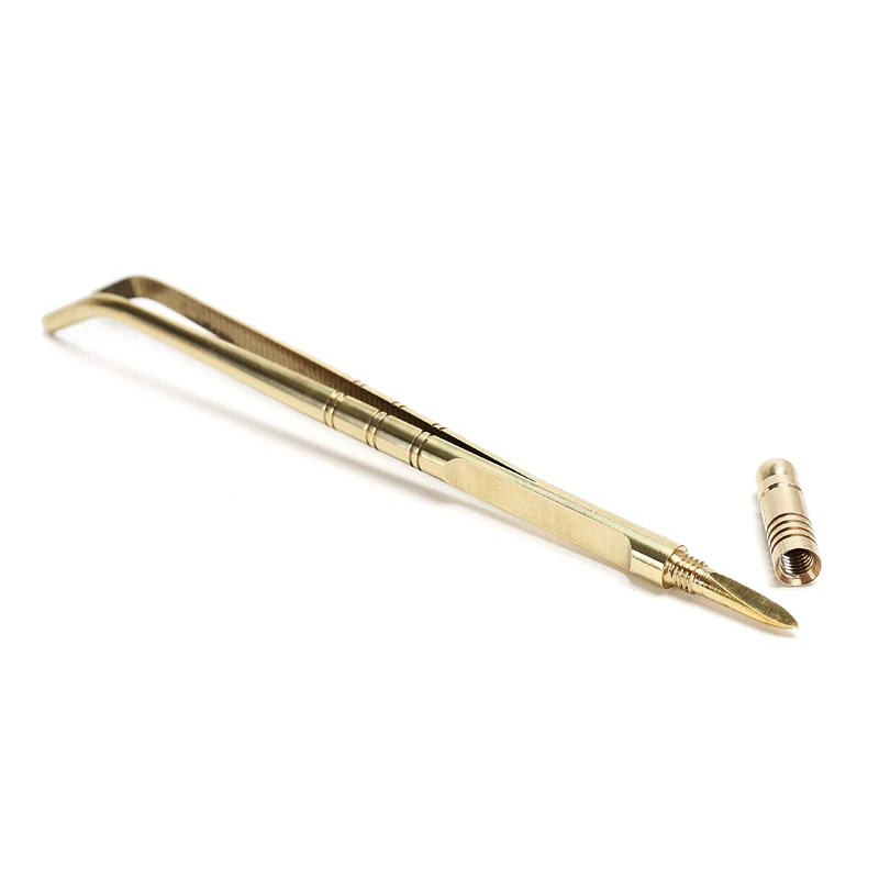 Pure Copper Tea Clip Needles & Cutters Set Accessories Ceremony Tweezer Tools tea clip Top Grade Chinese Sticks | Дом и сад