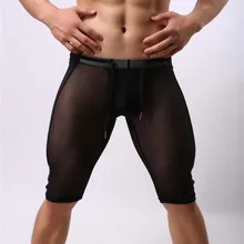 Новейшие мужские модные повседневные шорты, мужские нейлоновые сетчатые шорты средней длины для бодибилдинга, компрессионные шорты, черные мужские шорты