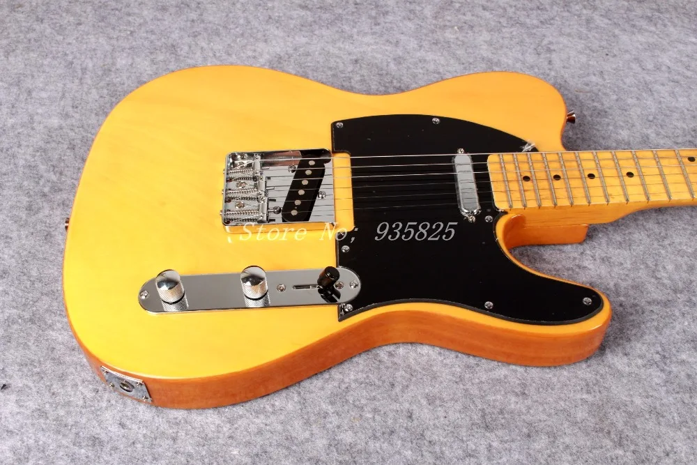 

Free shipping wholsale guitarra TL guitarra/yellow color oem electric guitar/guitar in china