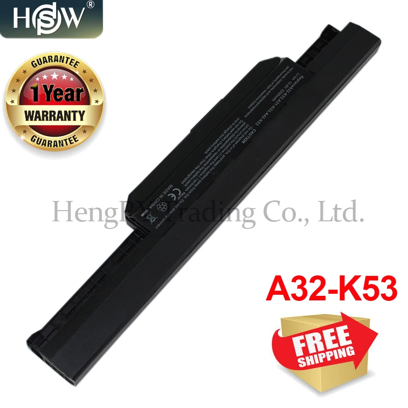 5200mAh аккумулятор для ноутбука ASUS K53 K53E X54C X53S X53 K53S X53E A32-k53 K43jc K43jm K43js K43jy K43s K43sc