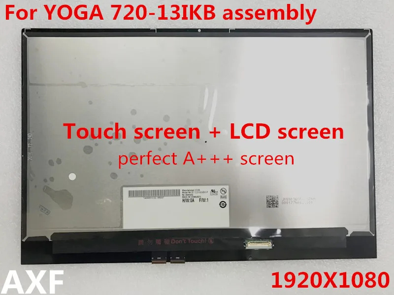 Оригинальный ЖК экран в сборе для YOGA 720 13IKB 13 LP133WF4 SPB1 B133HAN04.2 1920*1080|ЖК-экраны и панели