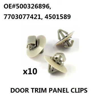 

10x Clips For Renault Trafic Traffic Side Moulding / Lower Protection Door Trim