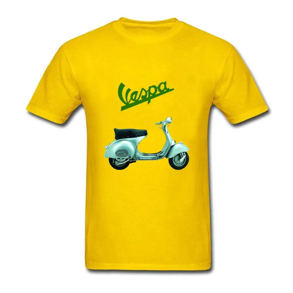 2019 Мужская футболка Italia мотоциклетная винтажная Vespa хлопок короткий рукав