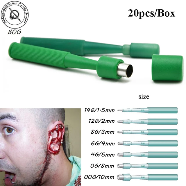 BOG Lot 20 Pcs Sterilized Disposable Biopsy Dermal Punch Punches Body