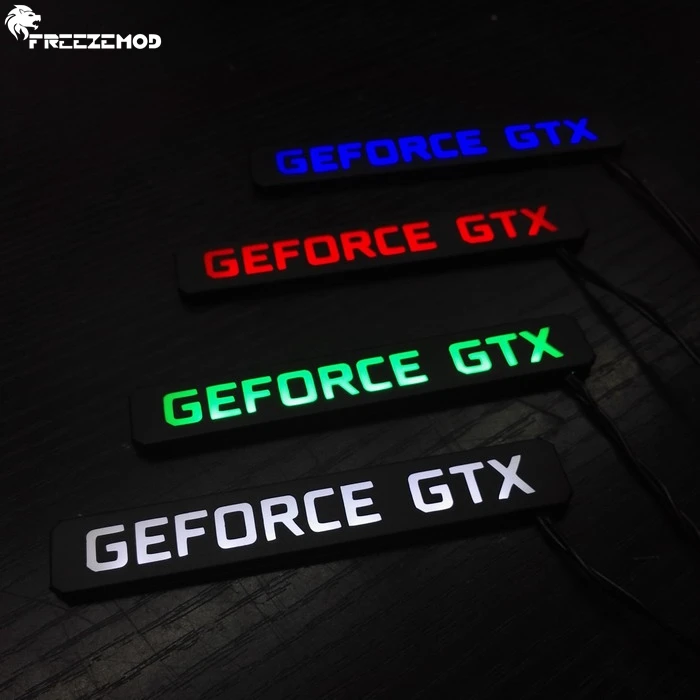 FREEZEMOD специальная видеокарта светодиодный светильник с многоцветным. XYD-GEFORCE GTX
