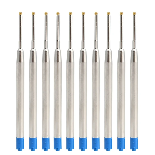 Ball Point Pen Refills 10pcs Universal Standard Style Blue Ink 1MM