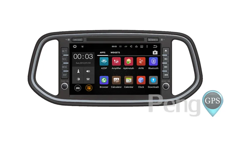 Excellent Octa Core 2 Din Stereo Android 8.0 Car CD DVD Play GPS Navigation Radio for KIA KX3 2014 2015 2016 2017 Autoradio Headunit WIFI 7