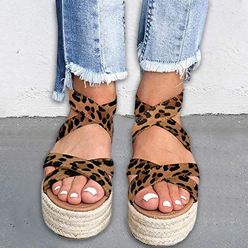 

MoneRffi Summer Women Shoes Buckle Women's Sandals Velvet Flock Fish Mouth Wedges Shoes Fashion high Heel Platform Open Toes