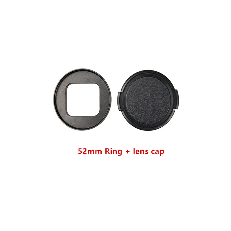 52mm Diving Filter Set Adapter Ring Waterproof lens cap UV CPL Yellow Red Purple Gray orange Filter For Gopro 5 6 Accessories (3)