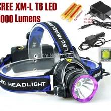 AloneFire HP81 cree светодиодный фар Cree XM-L T6 светодиодный 3800LM cree налобный фонарь со светодиодами+ AC Зарядное устройство/Автомобильный Зарядное устройство/2x18650 батареи