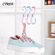 CTREE 3PC S-shaped 360Degree Rotatable Multi-Purpose Organizer S-hook Kitchen Hook ClothesTowel Hook Bathroom Accessories C762 cs 12 24 in s hook s hook not include pot